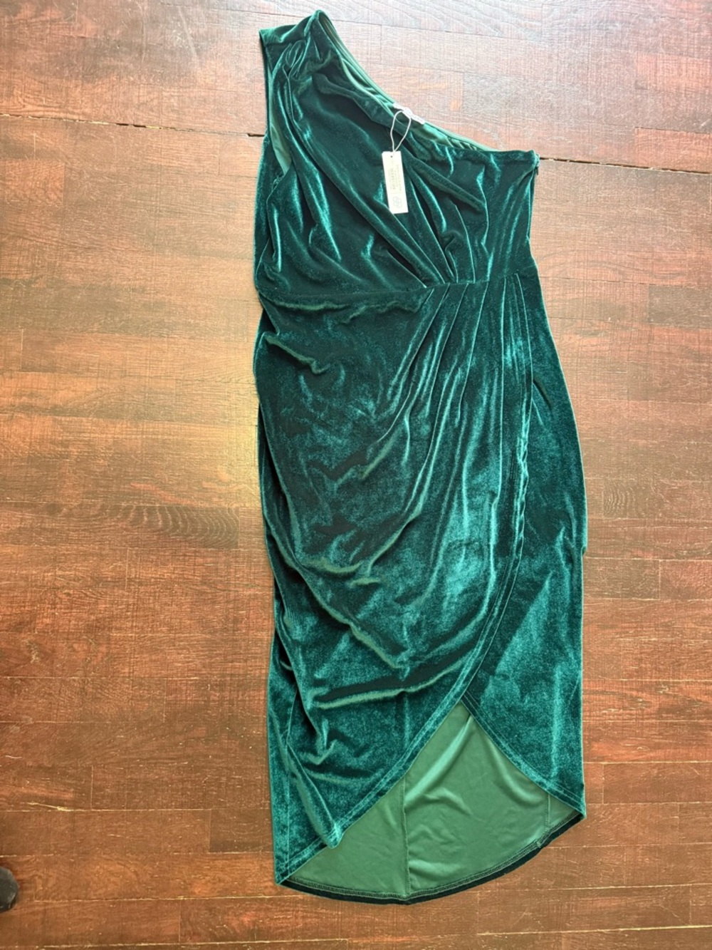 Baltic Born One-Shoulder Velvet Dress